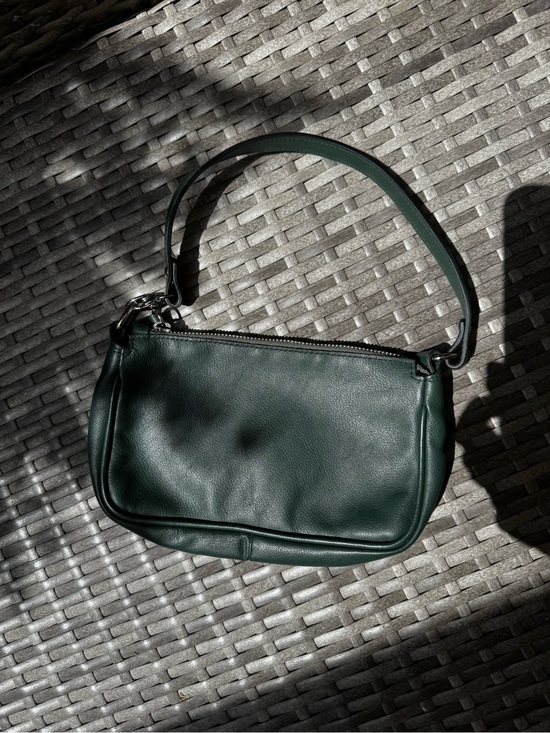 Handbags - L’ Intervalle Dark Green Leather Shoulder Bag